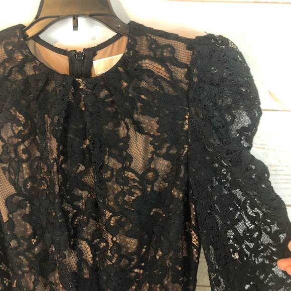 Michael Kors Victorian Floral Lace Puff Sleeve Jumpsuit - Picture 4 of 16